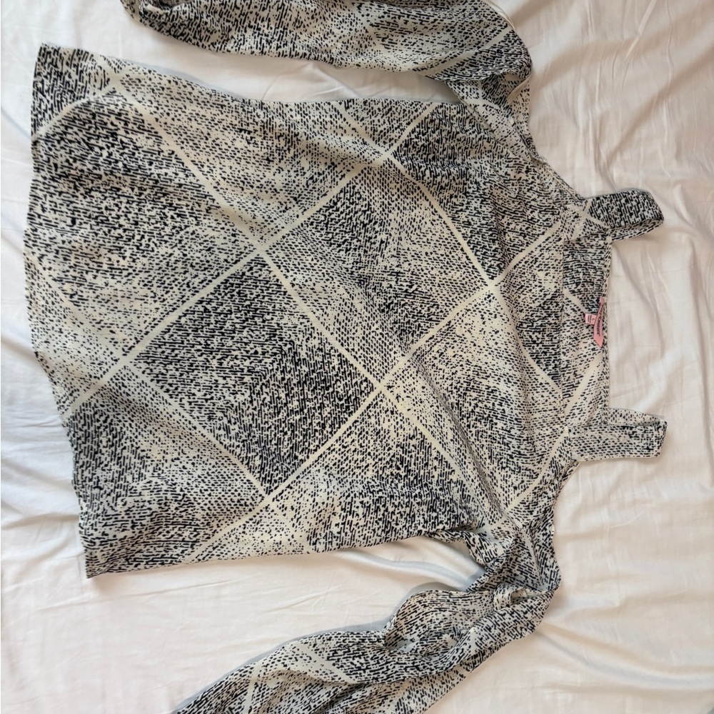 Juicy Couture Black and White Blouse
